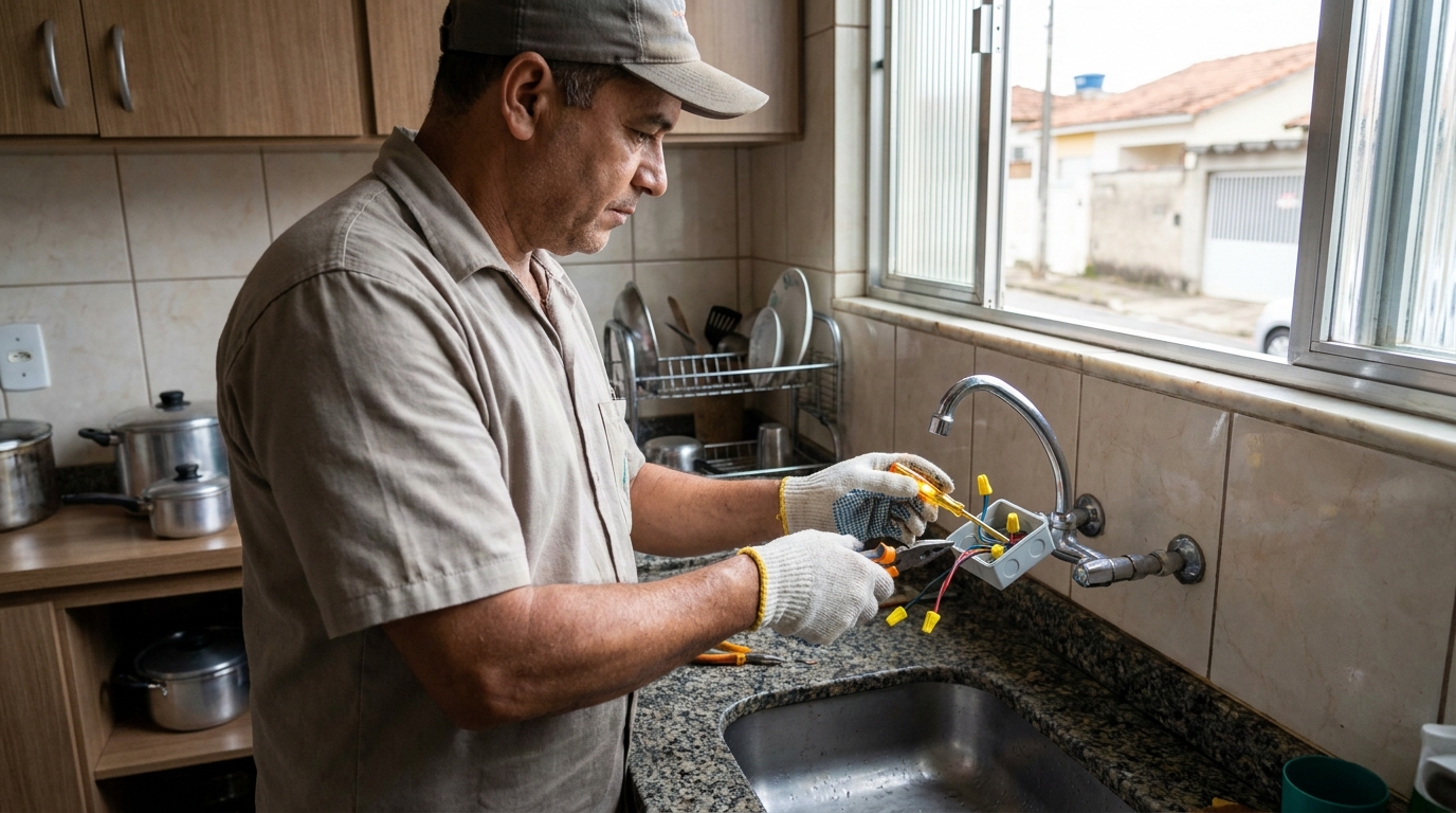 Instalacao de torneira eletrica profissional em Porto Velho‑RO